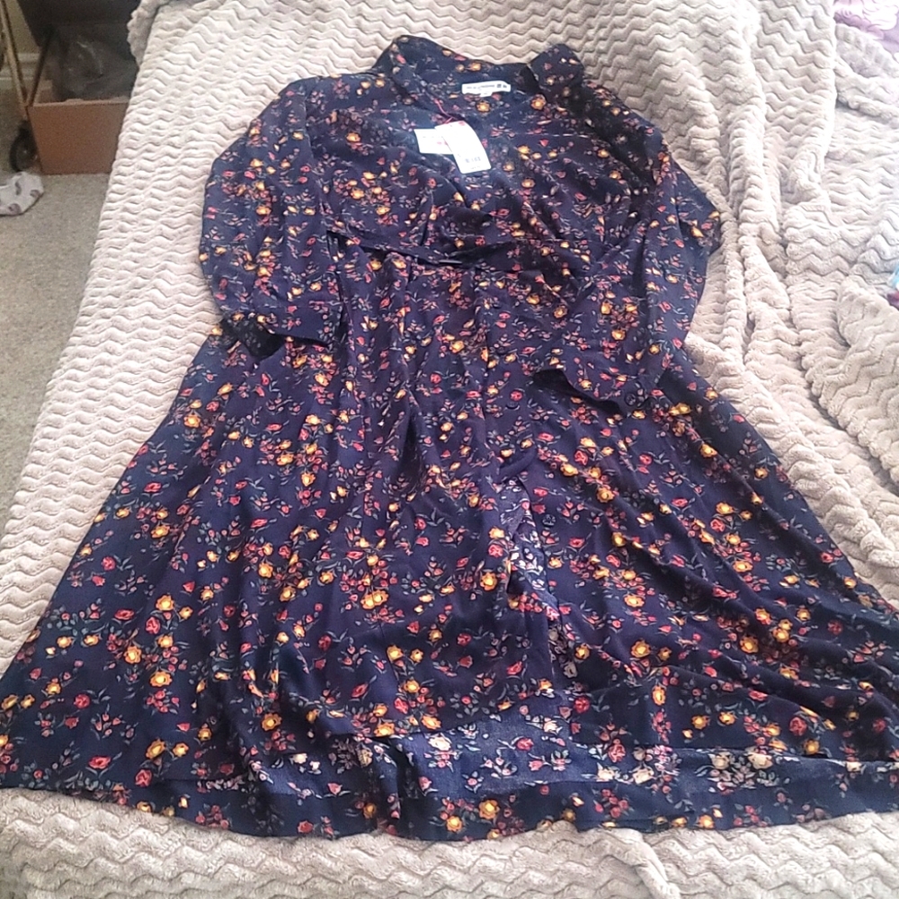 Long sleeve flower dress